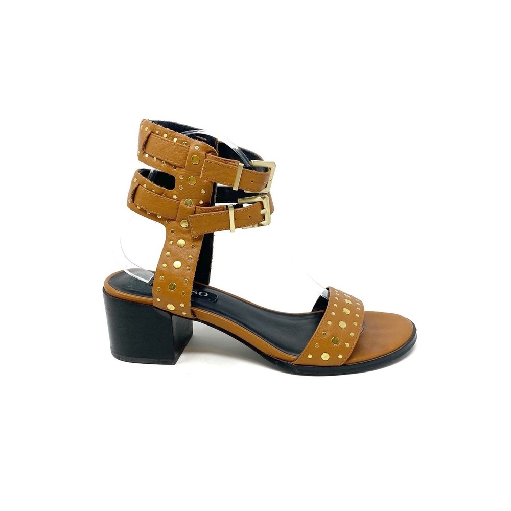 Senso | Studded Leather Block Heel Gladiator Sandal Size 39